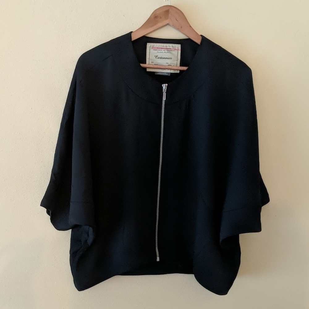 Black short Blazer Anthropologie